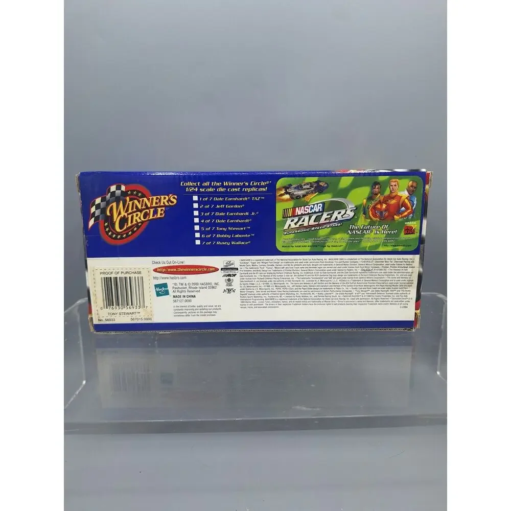NASCAR~Winner's Circle~Tony Stewart~Home Depot #20~2000~Hasbro~1:24 Scale~NEW